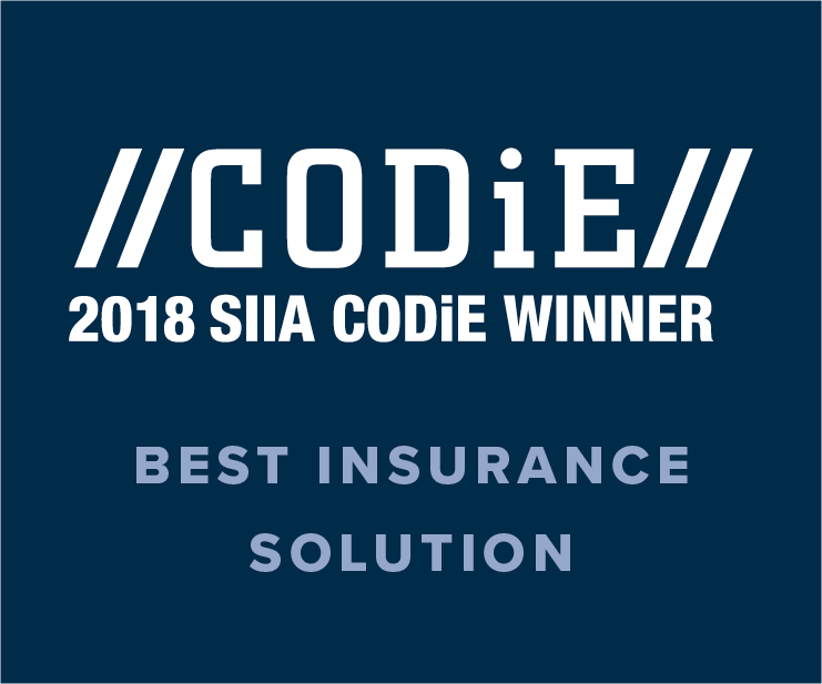 2018 SIIA CODIE Best Insurance Solution Award Winner Image
